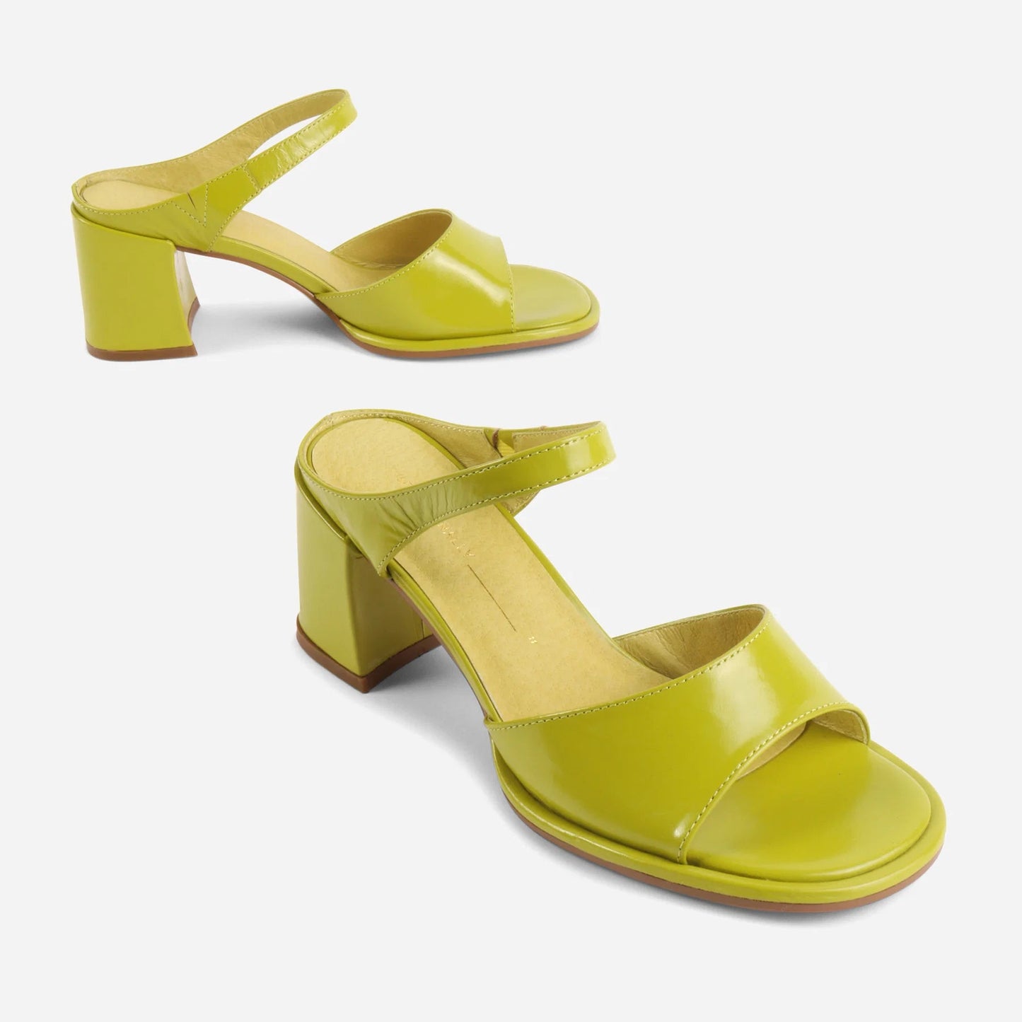 INTENTIONALLY BLANK APEX HEELS IN PISTACHIO - Shoe Market NYC