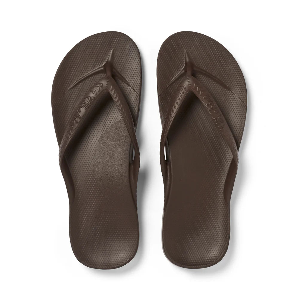 ARCHIES W FLIP FLOPS -BROWN