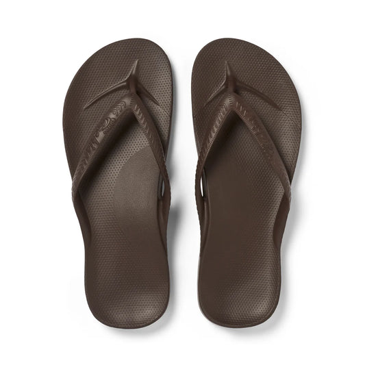 ARCHIES W FLIP FLOPS -BROWN