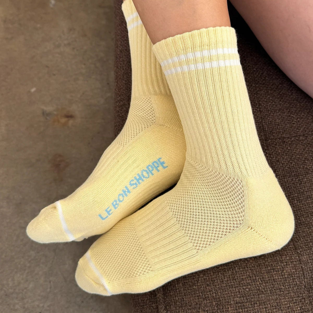 LEBON SHOPPE BOYFRIEND SOCKS LEMONADE - Shoe Market NYC