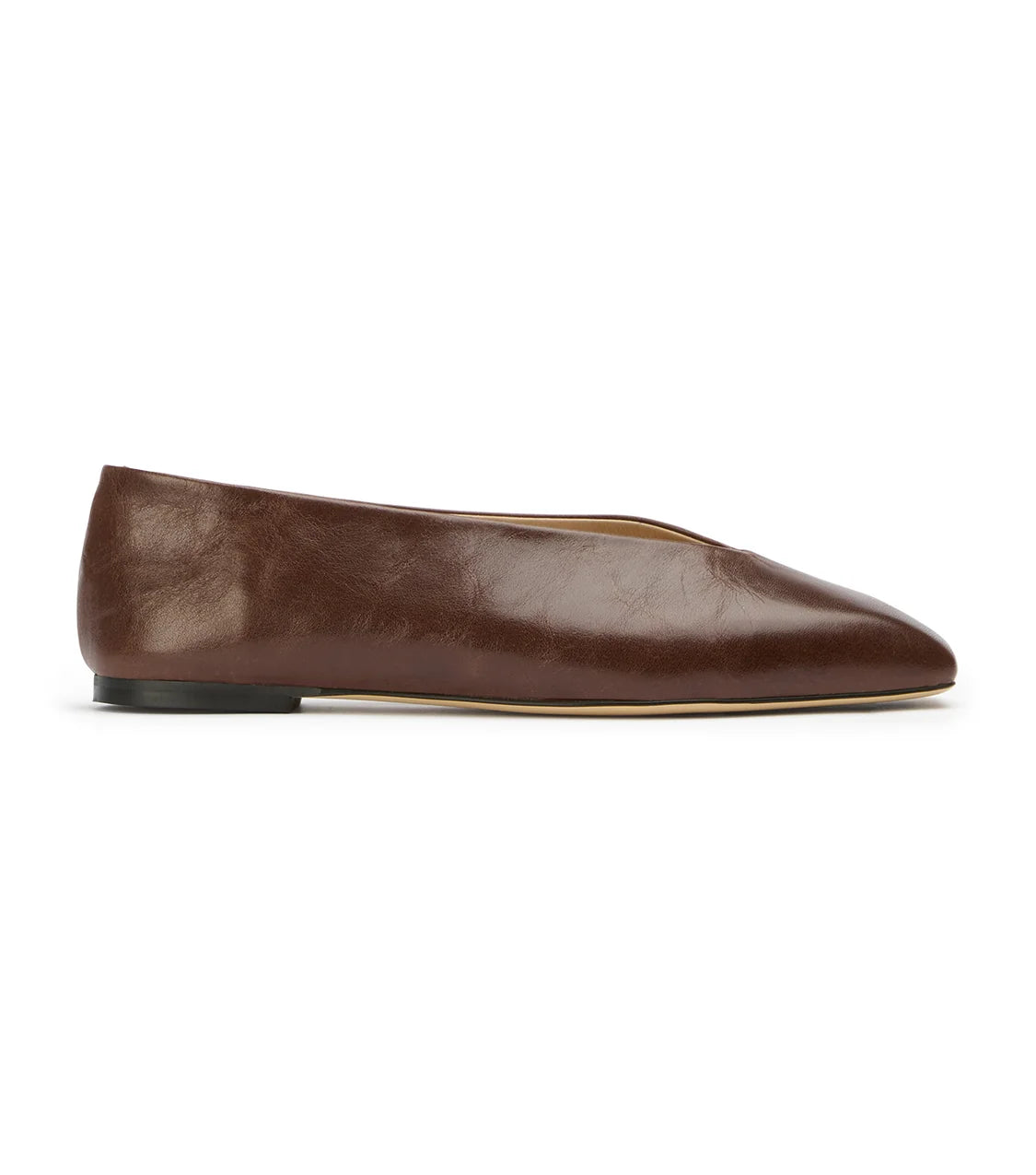 TONY BIANCO BRASH LEATHER FLAT-CHOCOLATE VINTAGE - Shoe Market NYC