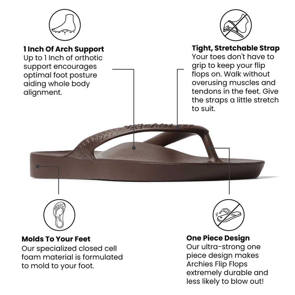 ARCHIES  M FLIP FLOP- BROWN