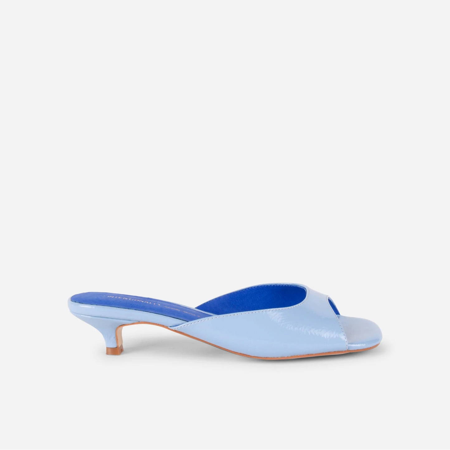 INTENTIONALLY BLANK CEE SLIDES IN LIGHT BLUE - Shoe Market NYC