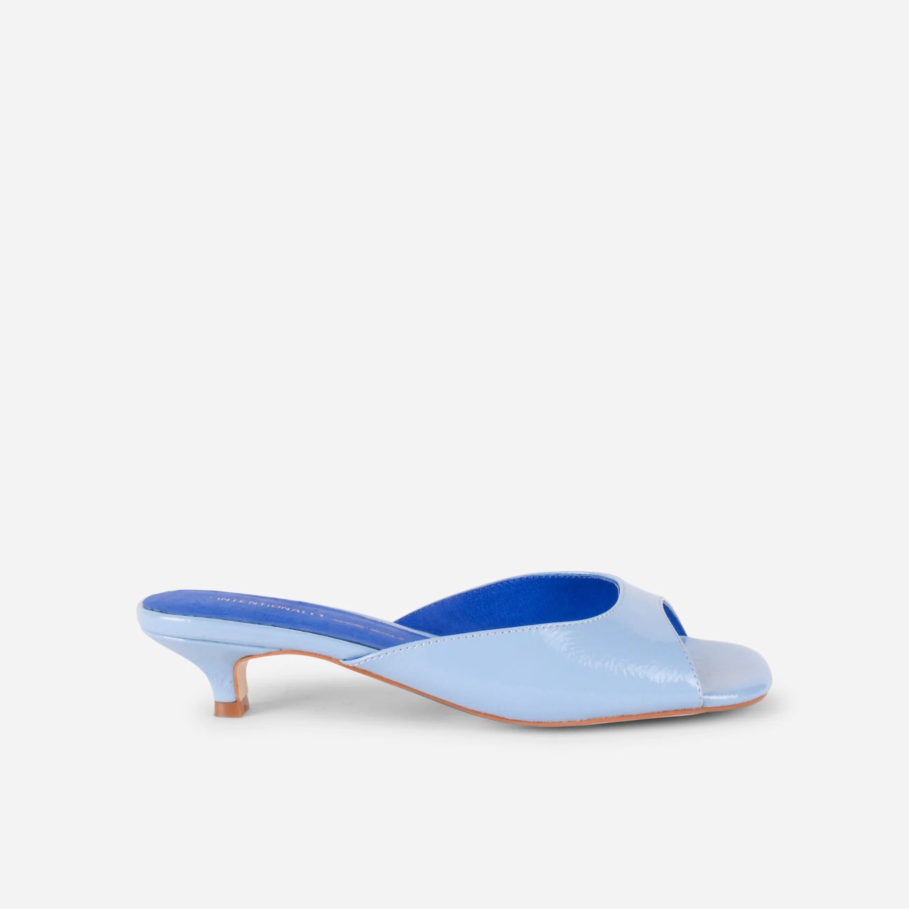 INTENTIONALLY BLANK CEE SLIDES IN LIGHT BLUE - Shoe Market NYC