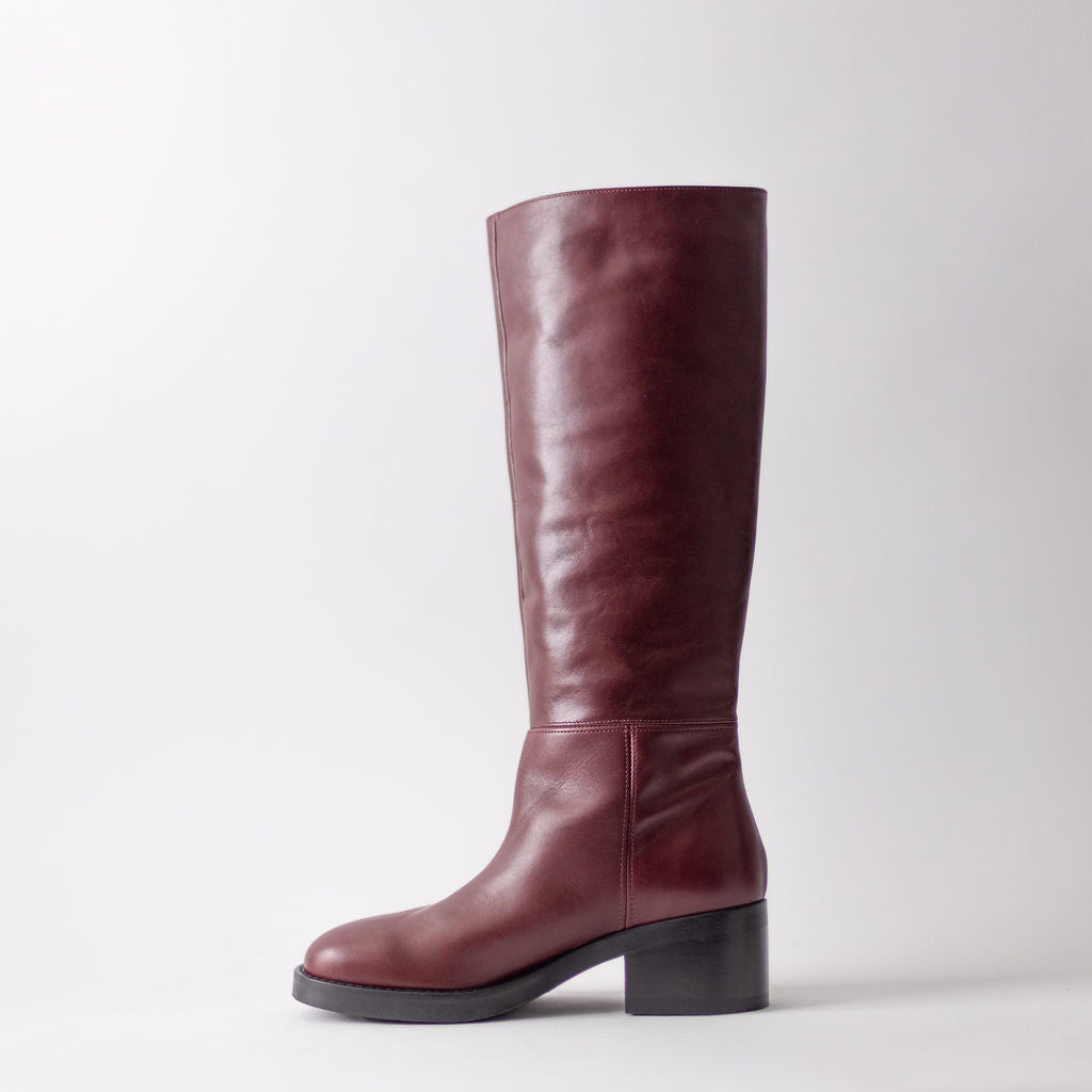 ANGEL ALACRON ICITA TALL BOOT IN BURGANDY