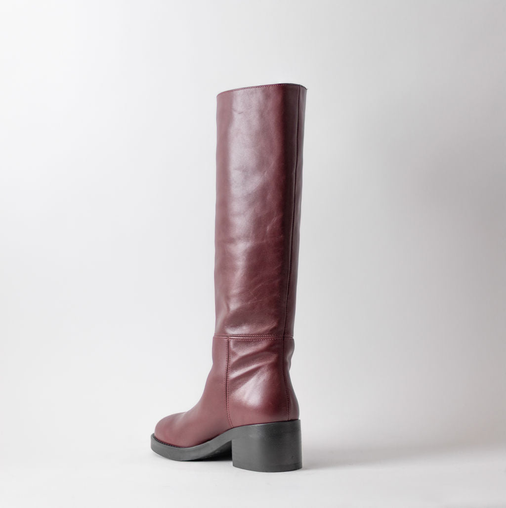 ANGEL ALACRON ICITA TALL BOOT IN BURGANDY