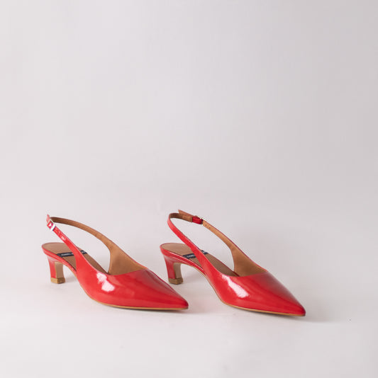 ANGEL ALACRON SUZANNE SLING BACKS IN RED