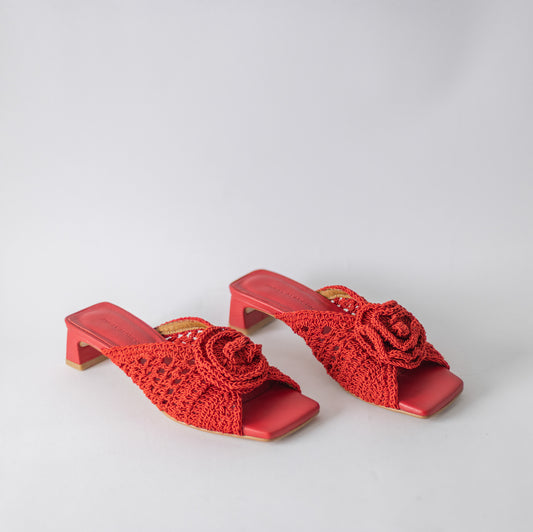 ANGEL ALACRON BENEDICTE MULE-RED
