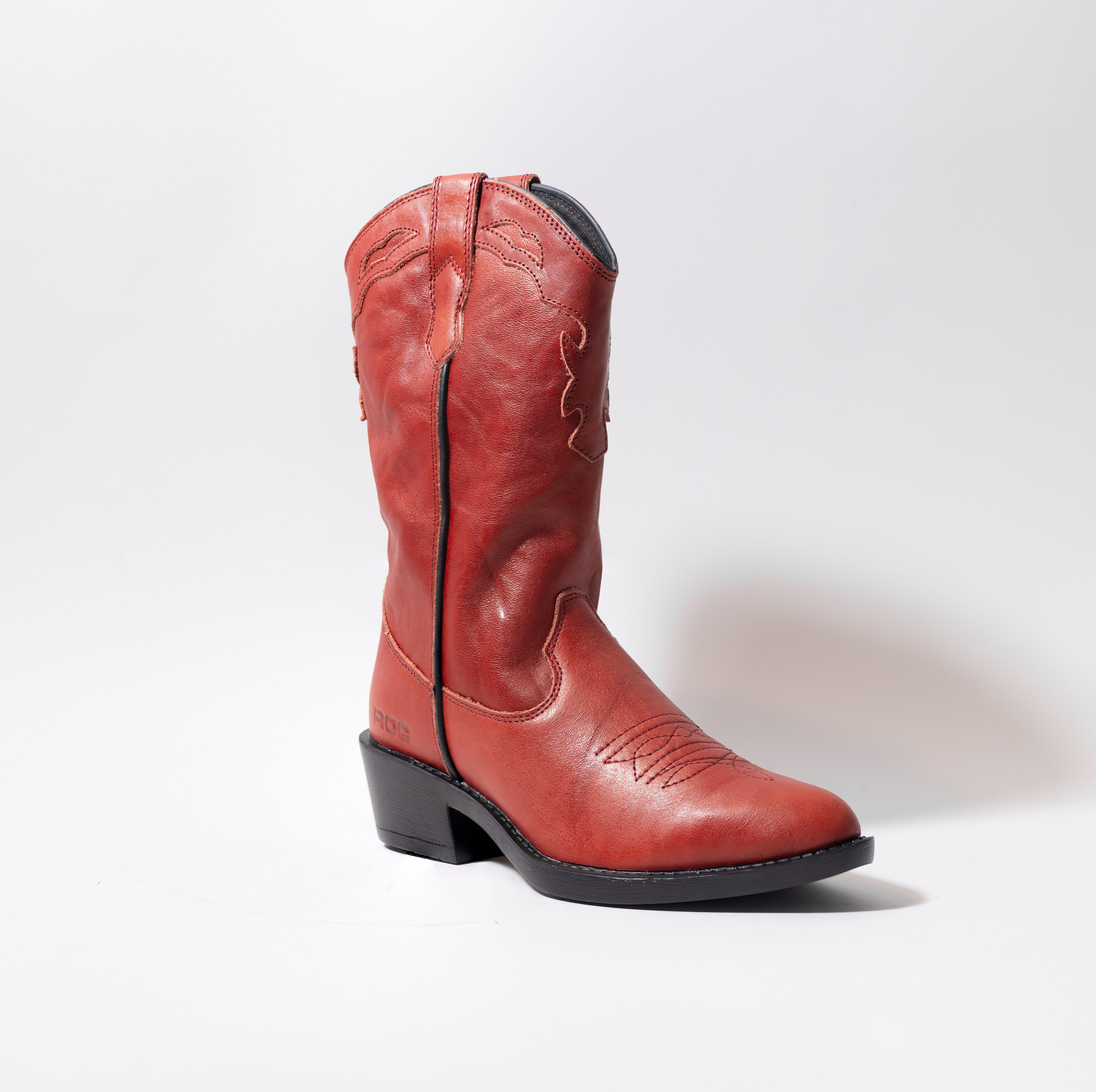 Red leather sales boots australia