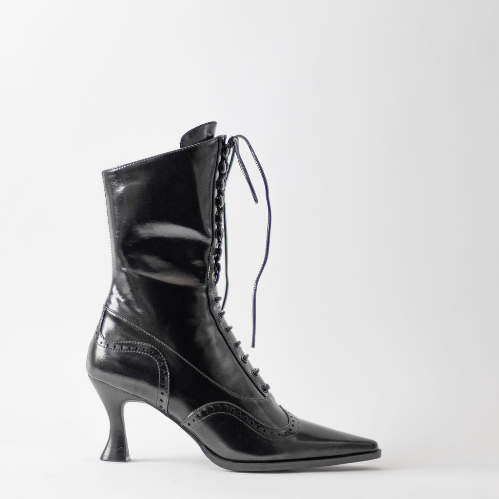 JEFFREY CAMPBELL POLLITT LACE UP BOOTS