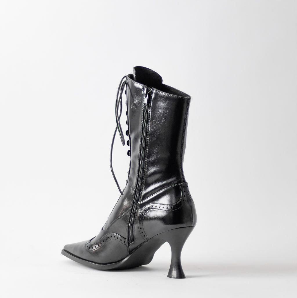 JEFFREY CAMPBELL POLLITT LACE UP BOOTS