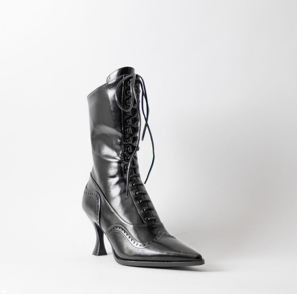 JEFFREY CAMPBELL POLLITT LACE UP BOOTS