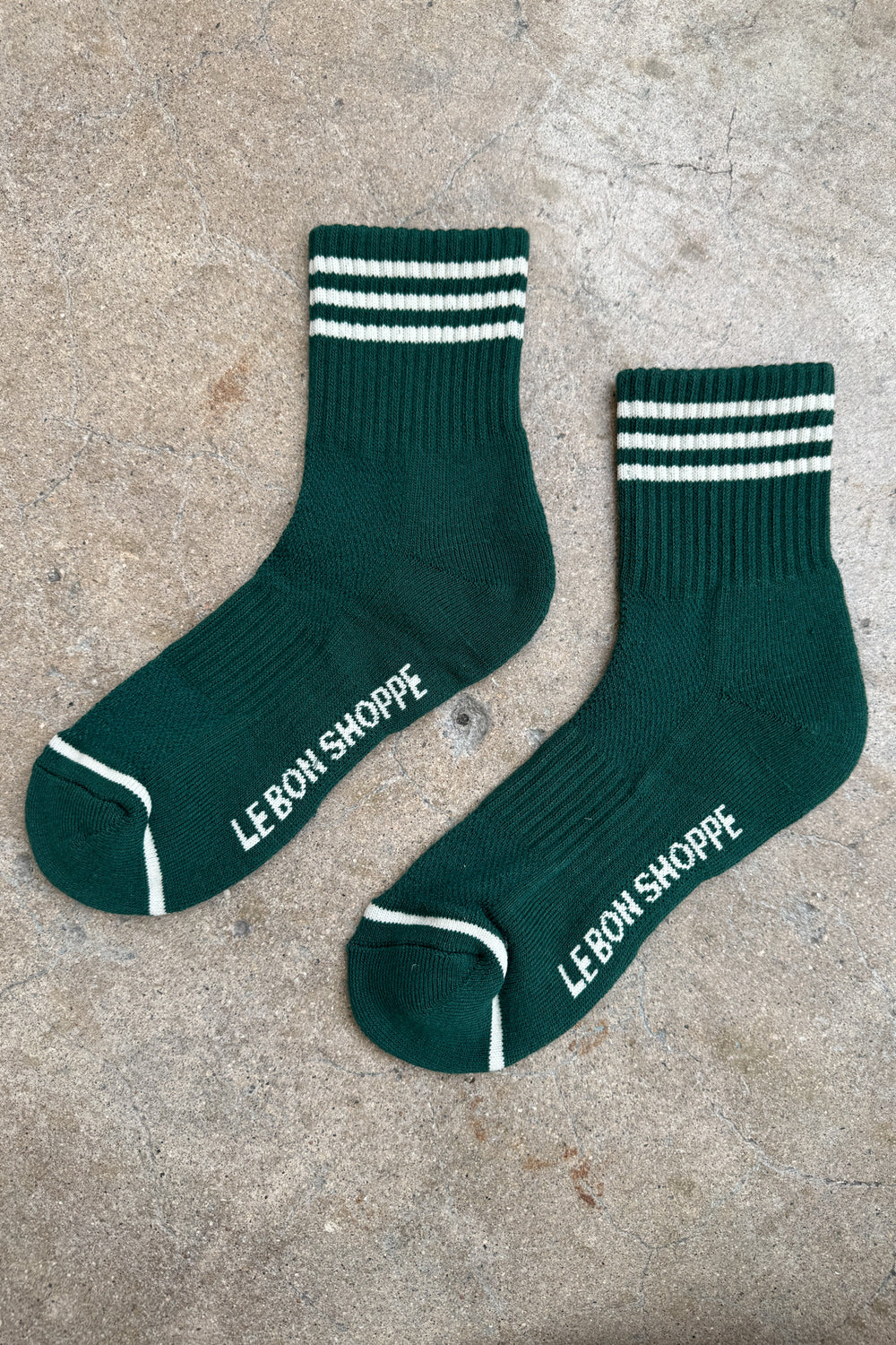 LE BON SHOPPE GIRLFRIEND SOCKS HUNTER GREEN