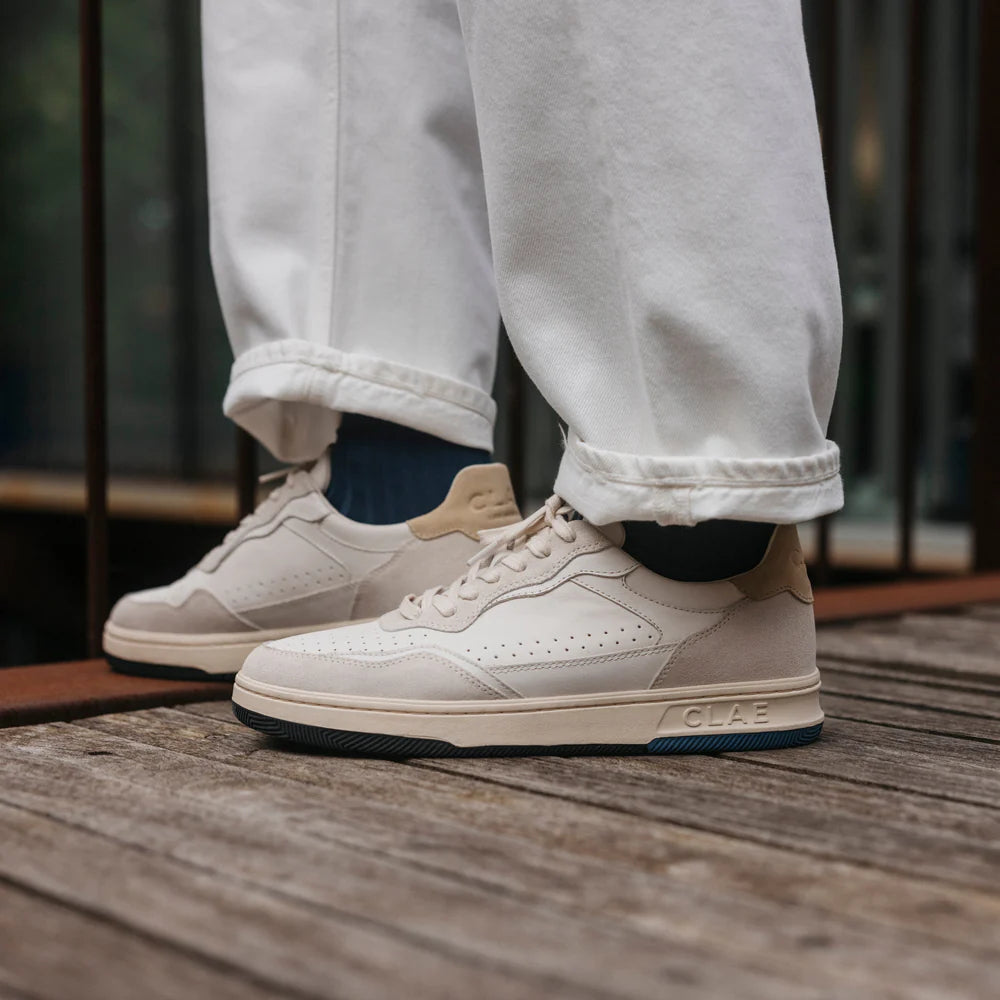 CLAE HAYWOOD MEN'S SNEAKERS OFF WHITE PEBLE