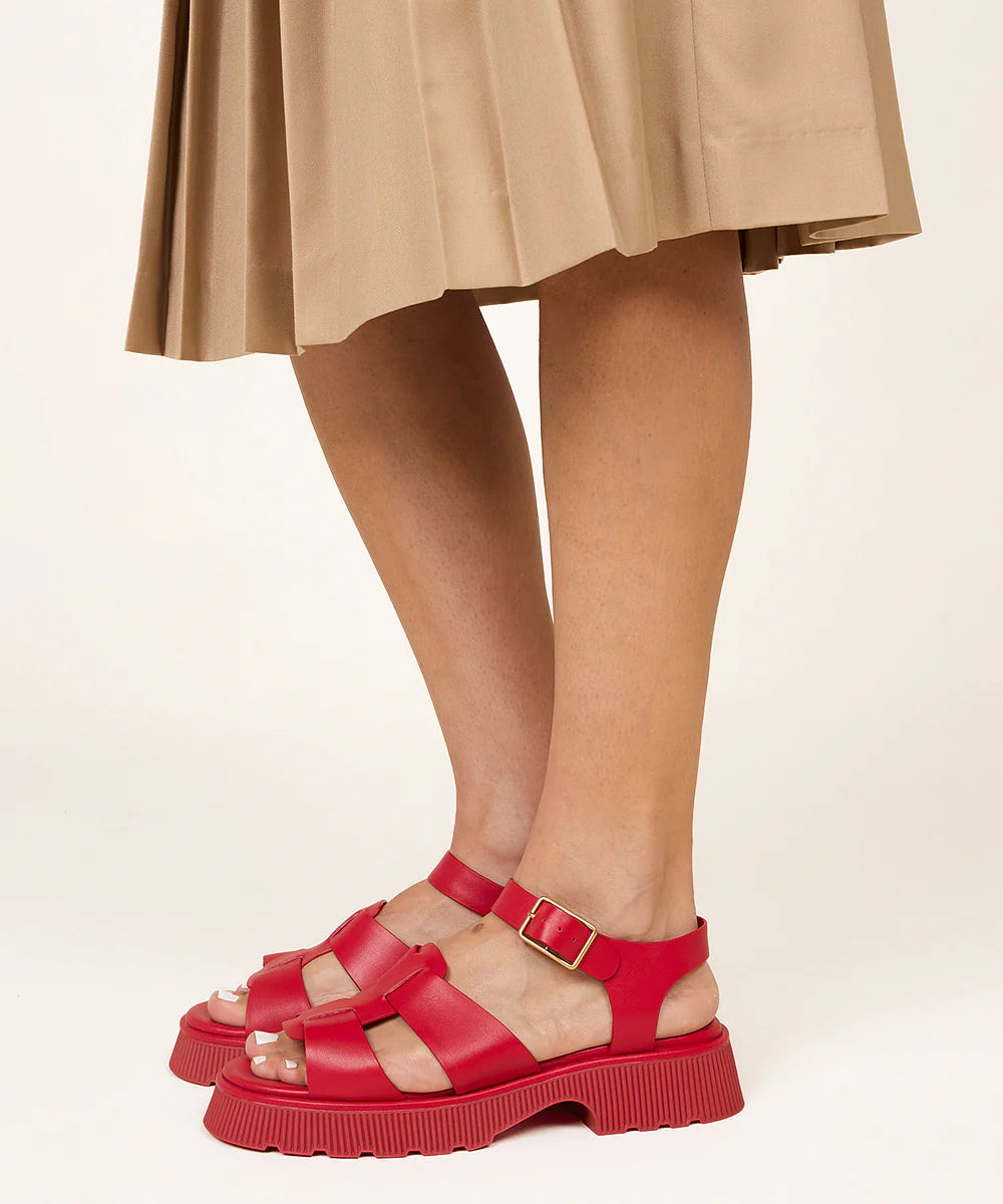 CHAROLETTE STONE HENNY SANDAL IN KISS - Shoe Market NYC
