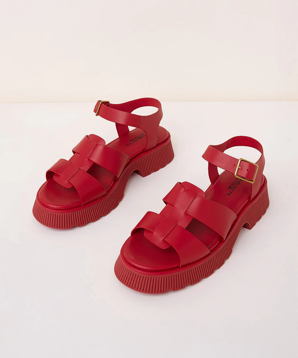 CHAROLETTE STONE HENNY SANDAL IN KISS - Shoe Market NYC