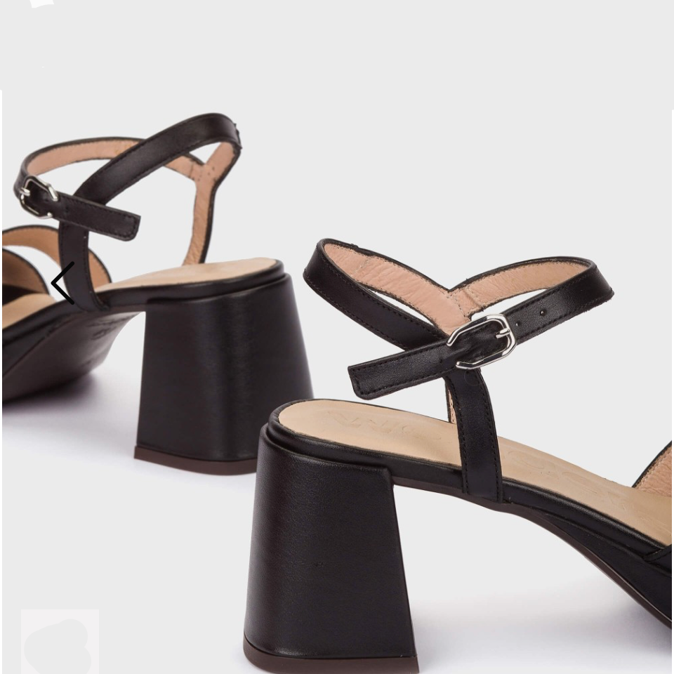 WONDERS BLOCK HEEL DRESS SANDAL BLACK