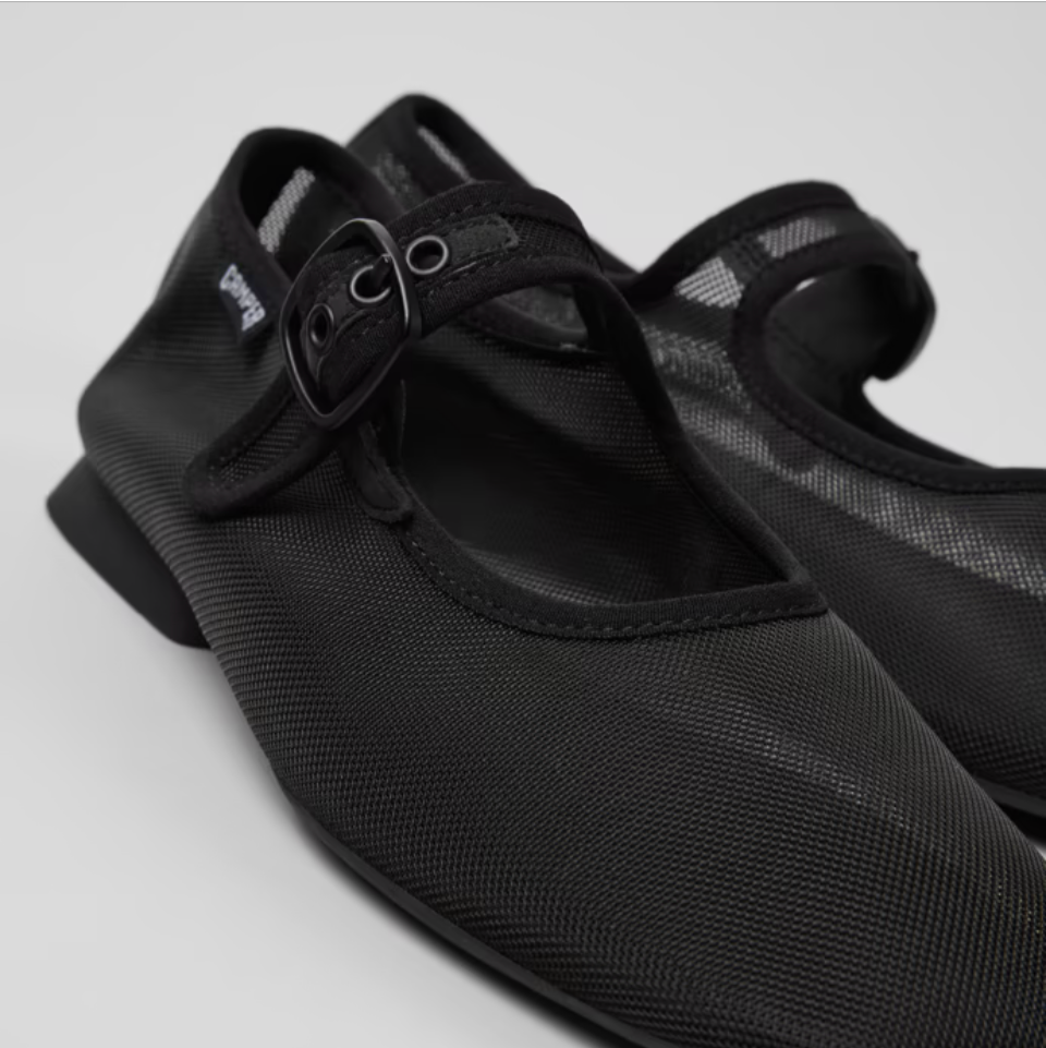 CAMPER CASI MYRA MJ MESH FLAT BLACK – Shoe Market NYC