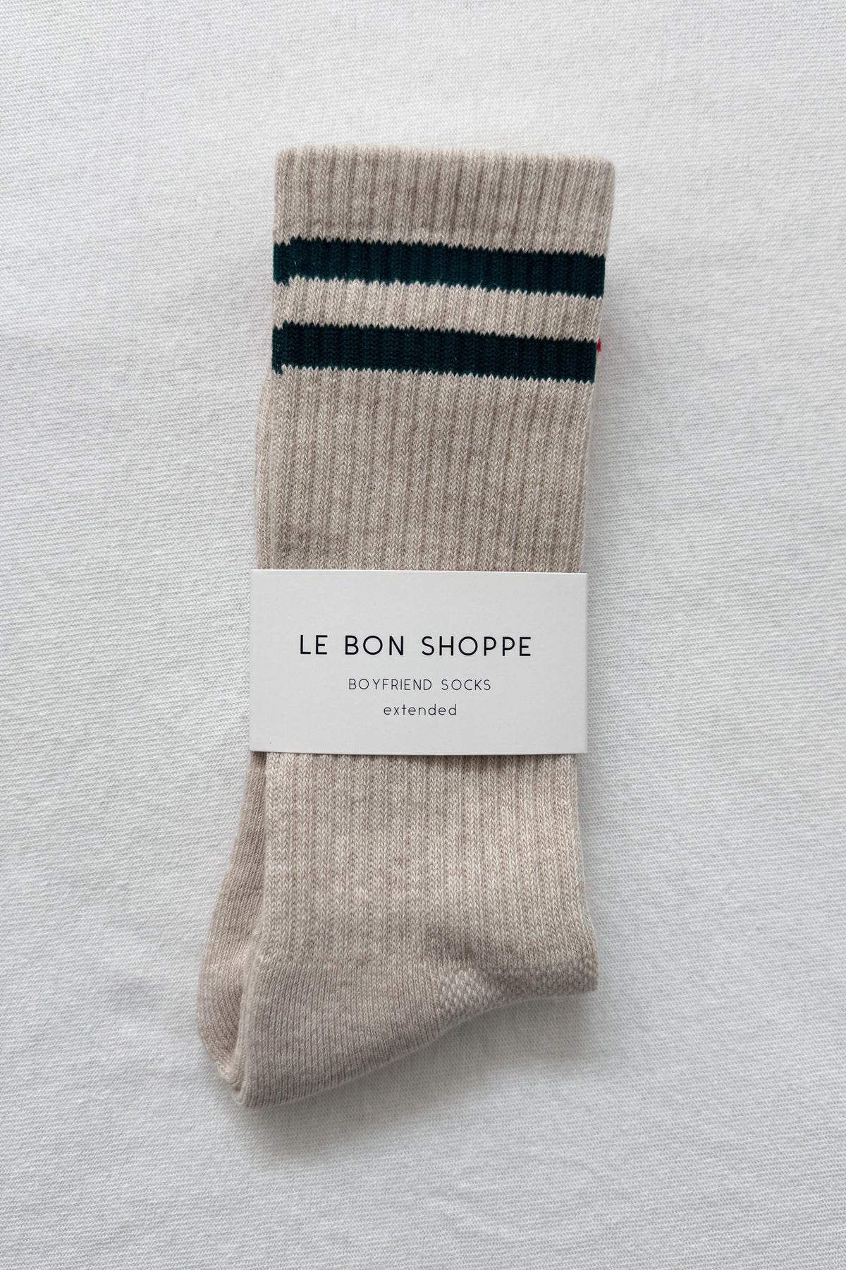 LEBON SHOPPE EXTENDED BOYFRIEND SOCK OATMEAL - Shoe Market NYC