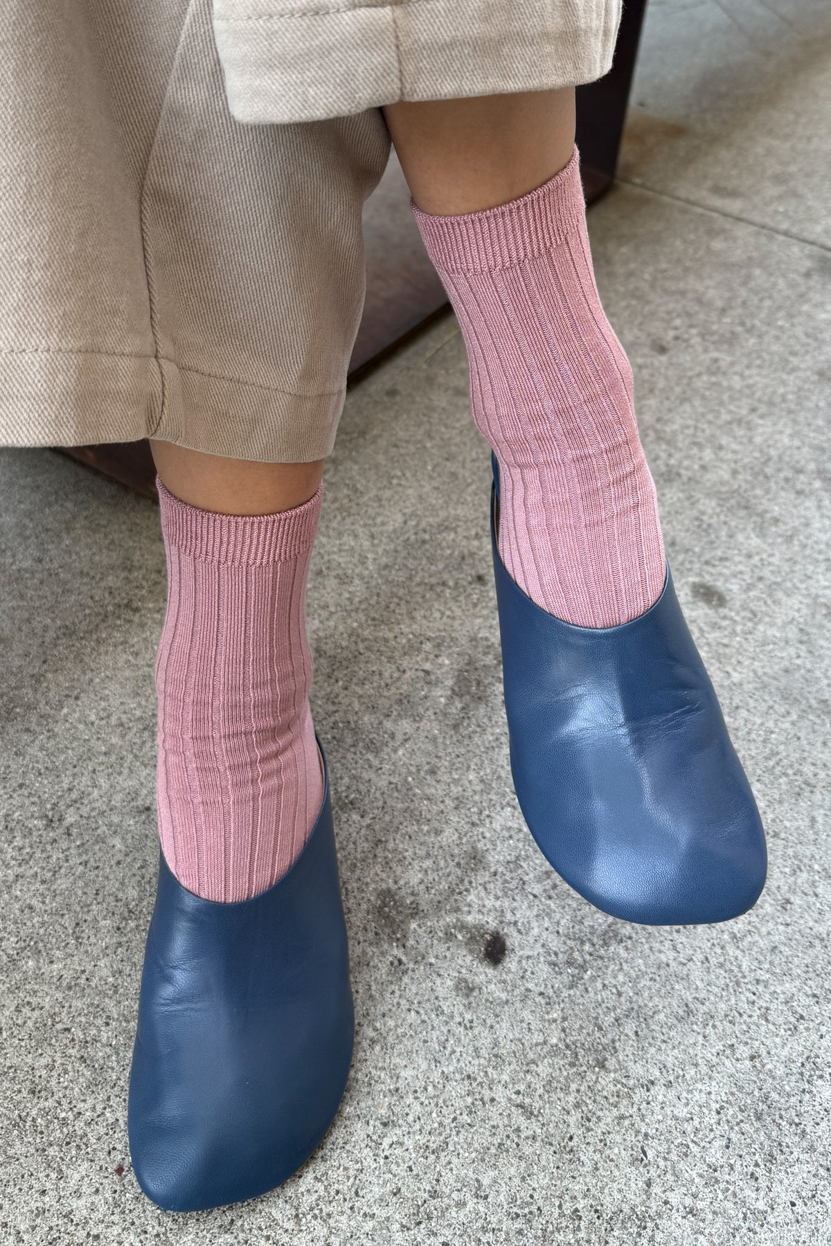 LEBON SHOPPE HER SOCKS DESERT ROSE