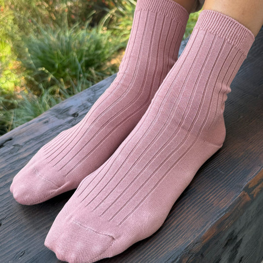 LEBON SHOPPE HER SOCKS DESERT ROSE