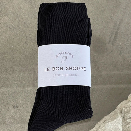 LEBON SHOPPE CRISP STEP SOCK BLACK