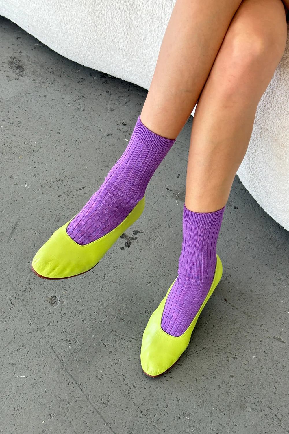 LE BON SHOPPE HER SOCKS VIOLET