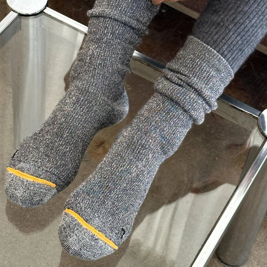 LEBON SHOPPE CAMPER SOCKS CHARCOAL