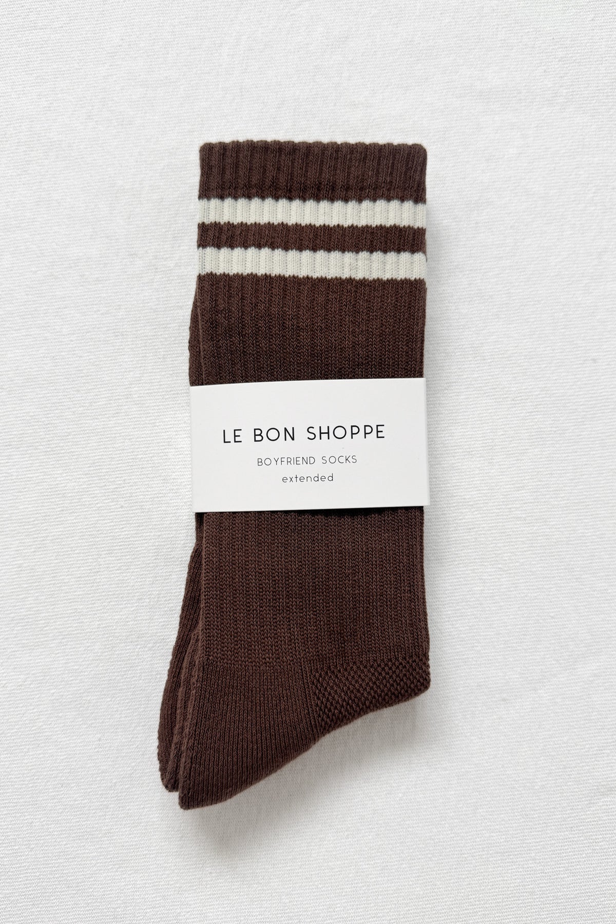 LEBON SHOPPE EXTENDED BOYFRIEND SOCKS WOOD X