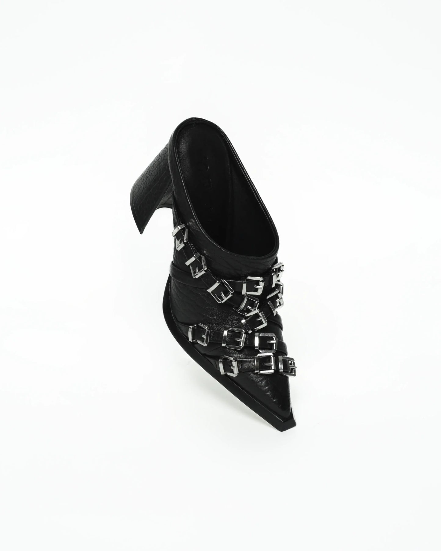 SADI.LOVE JIAH BLACK TUMBLED MULE