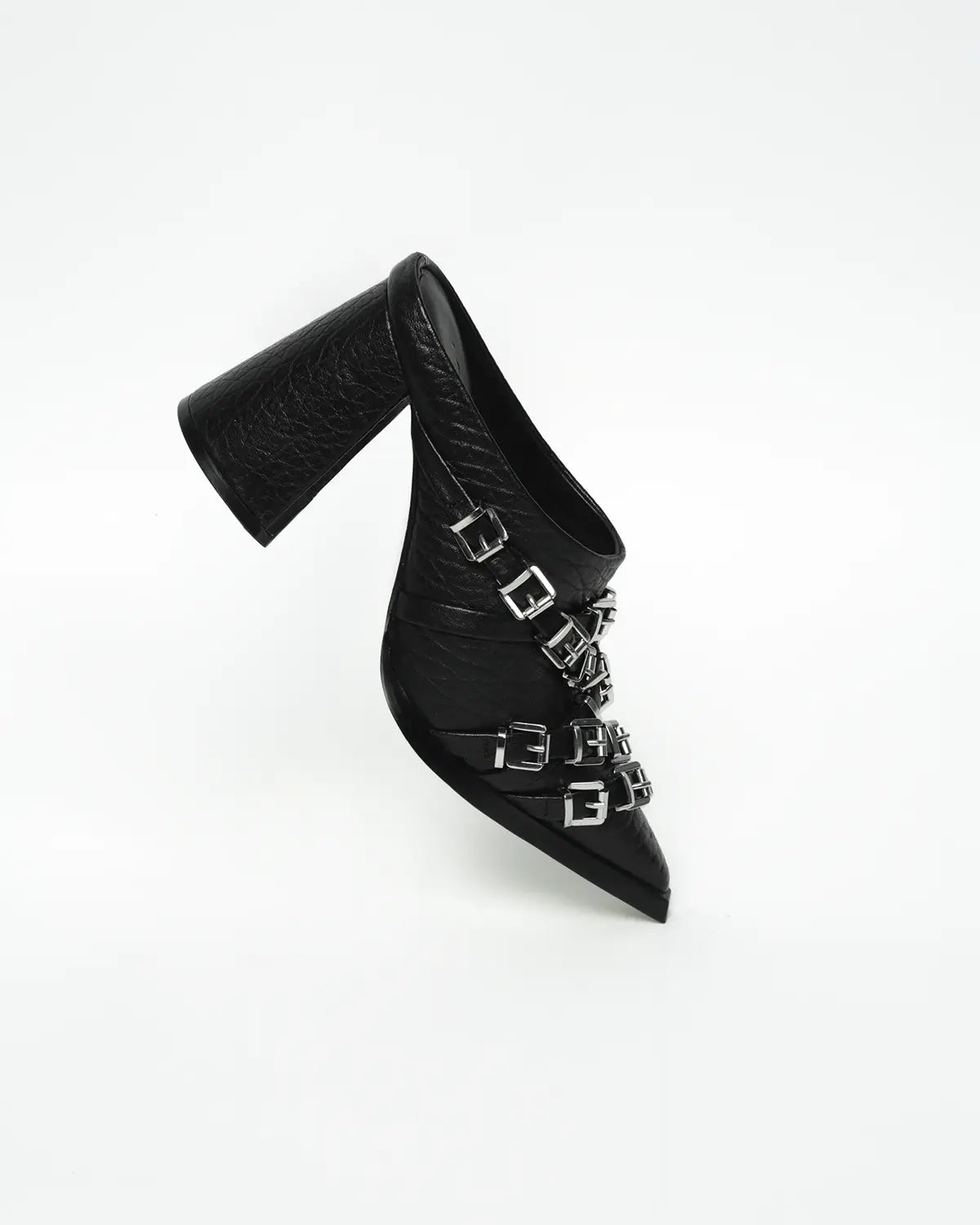 SADI.LOVE JIAH BLACK TUMBLED MULE