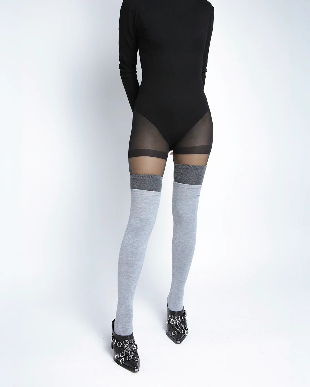 SADI.LOVE JIAH BLACK TUMBLED MULE