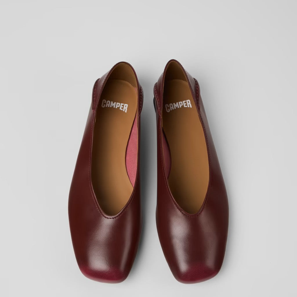 CAMPER CASI MYRA FLATS BURGANDY