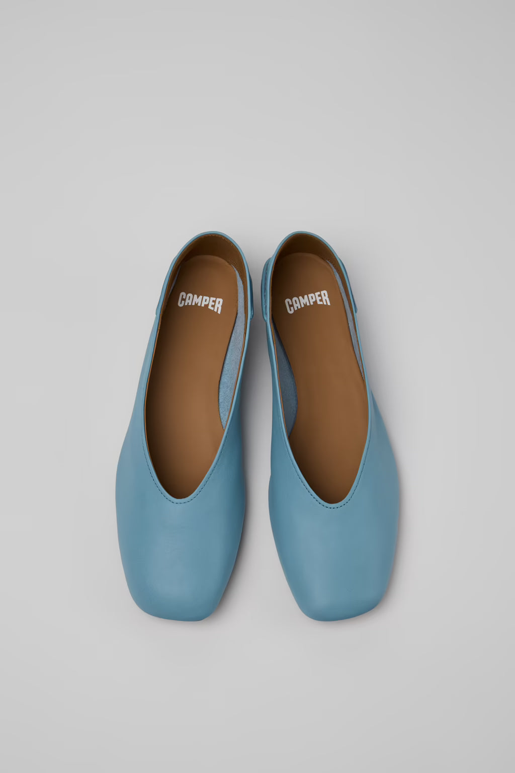 CAMPER CASI MYRA FLAT BLUE LEATHER