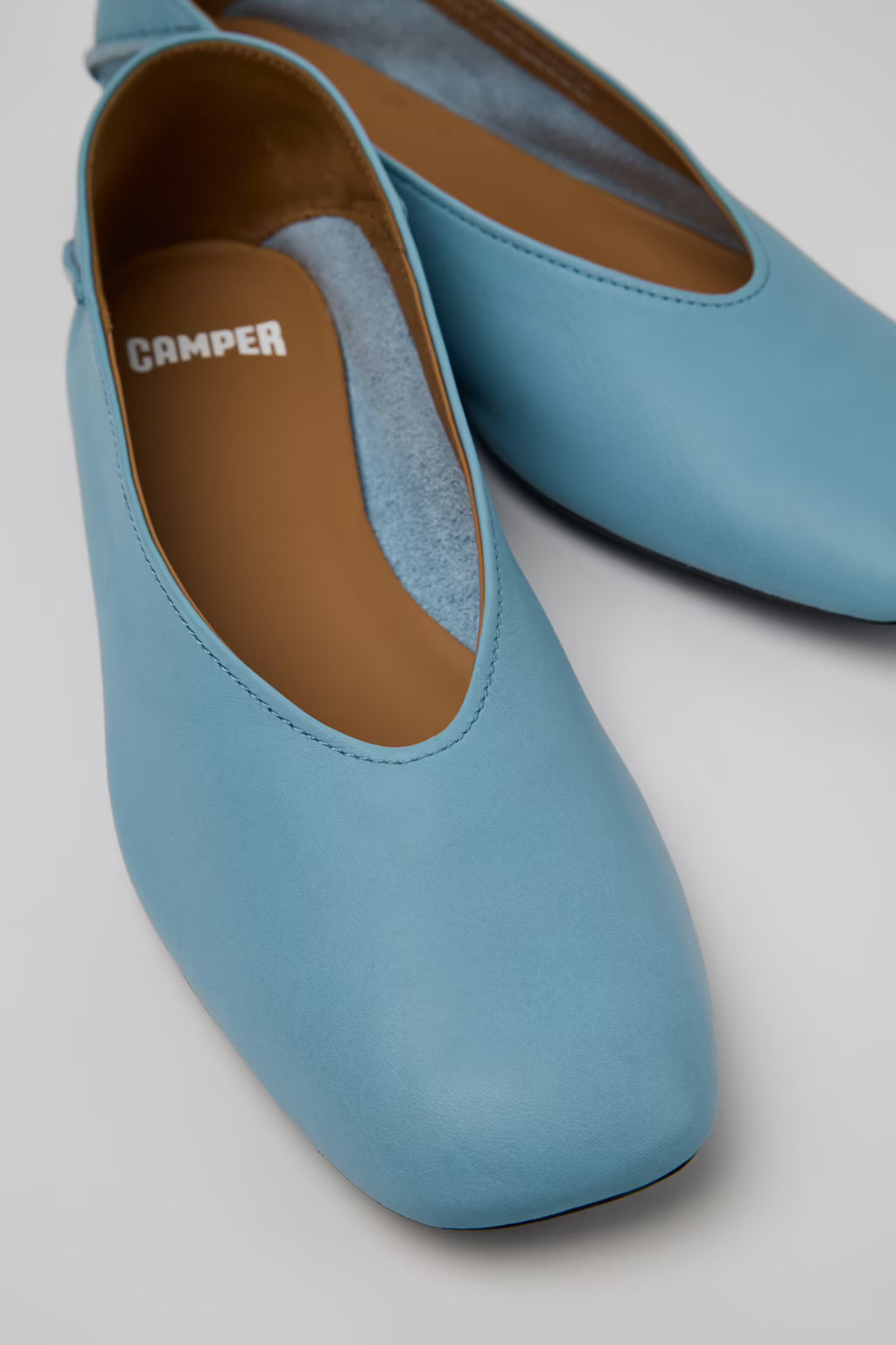 CAMPER CASI MYRA FLAT BLUE LEATHER