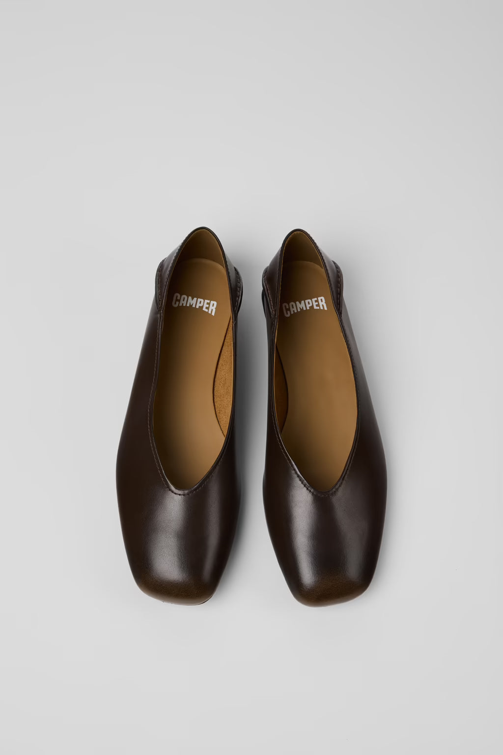 CAMPER CASI MYRA FLAT DARK BROWN