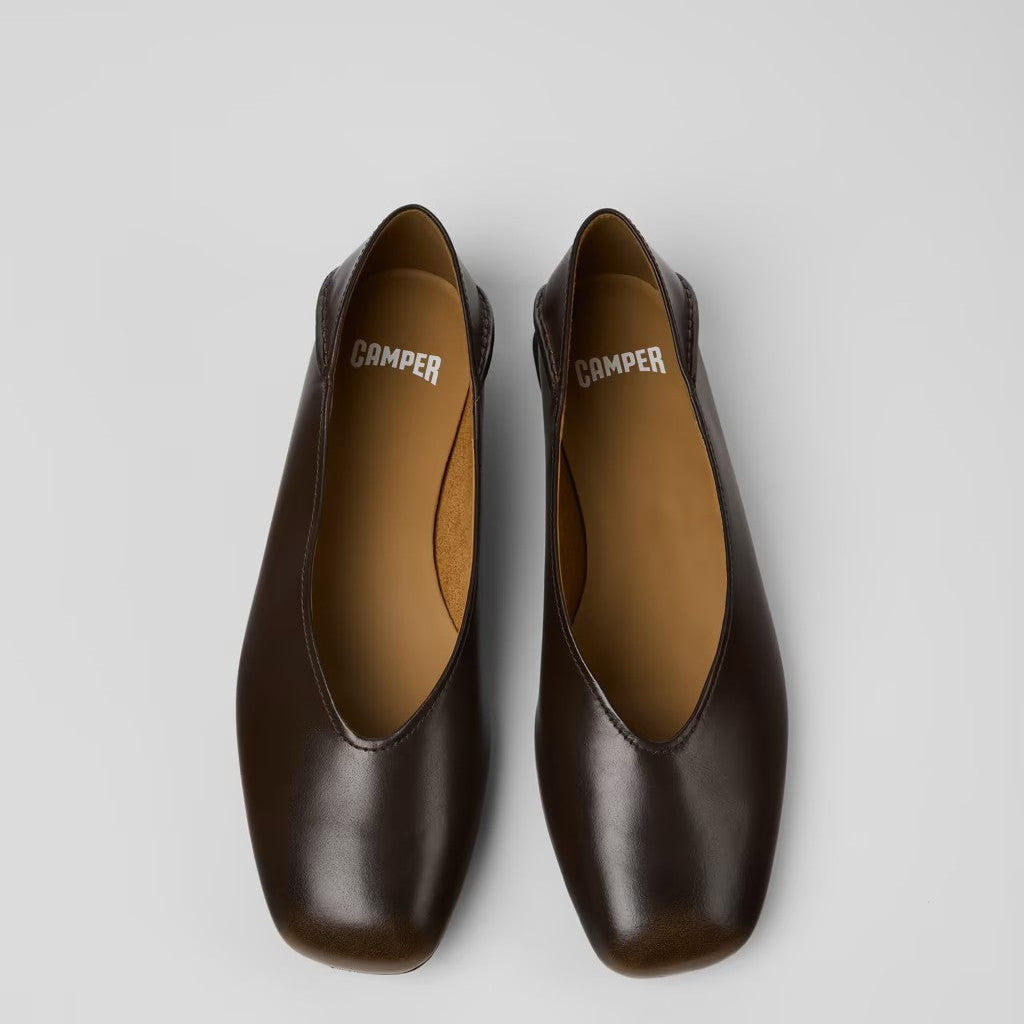 CAMPER CASI MYRA FLAT DARK BROWN