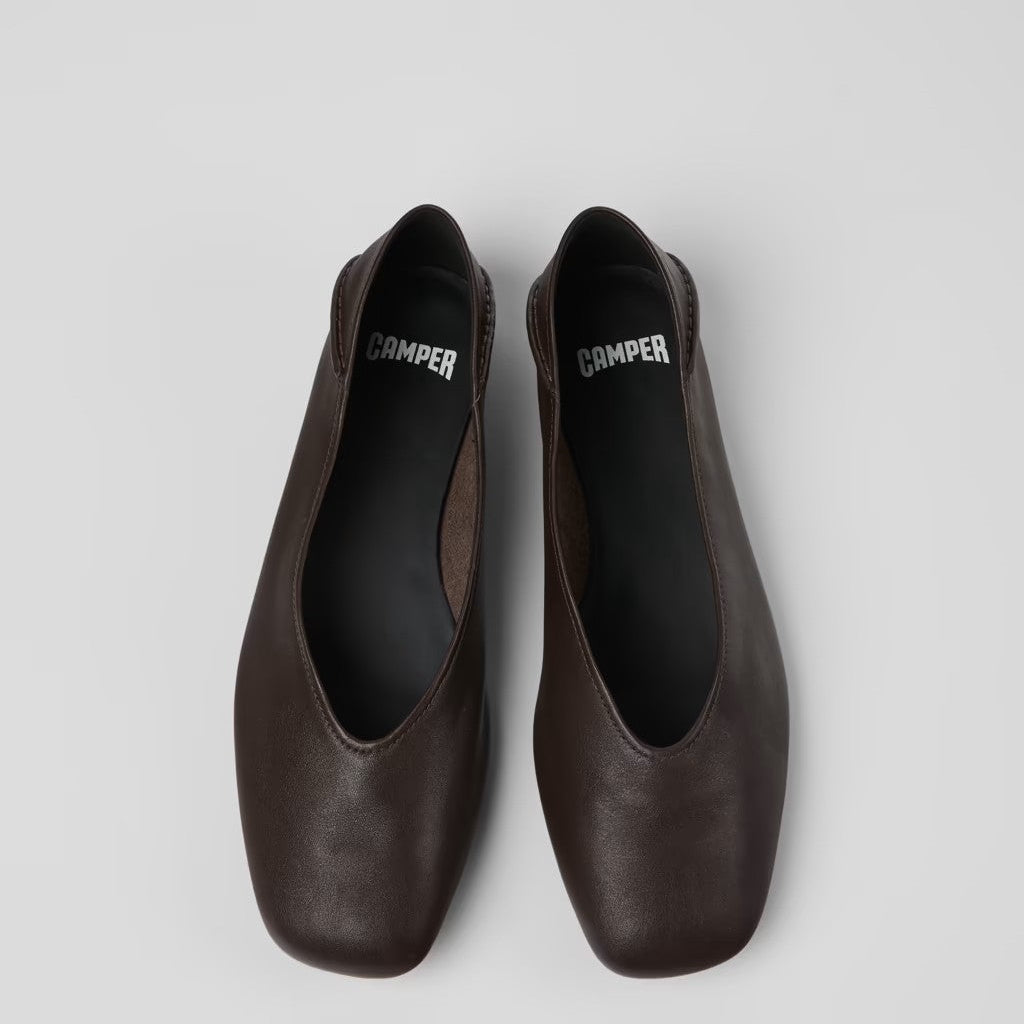 CAMPER CASI MYRA BROWN UMBER FLATS
