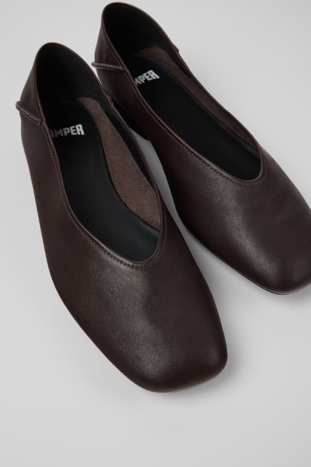 CAMPER CASI MYRA BROWN UMBER FLATS