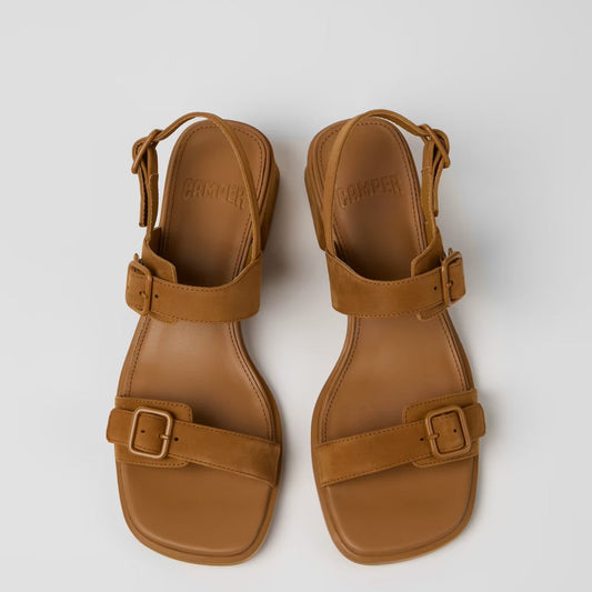 CAMPER KORA BUCKLE SANDAL BROWN - Shoe Market NYC