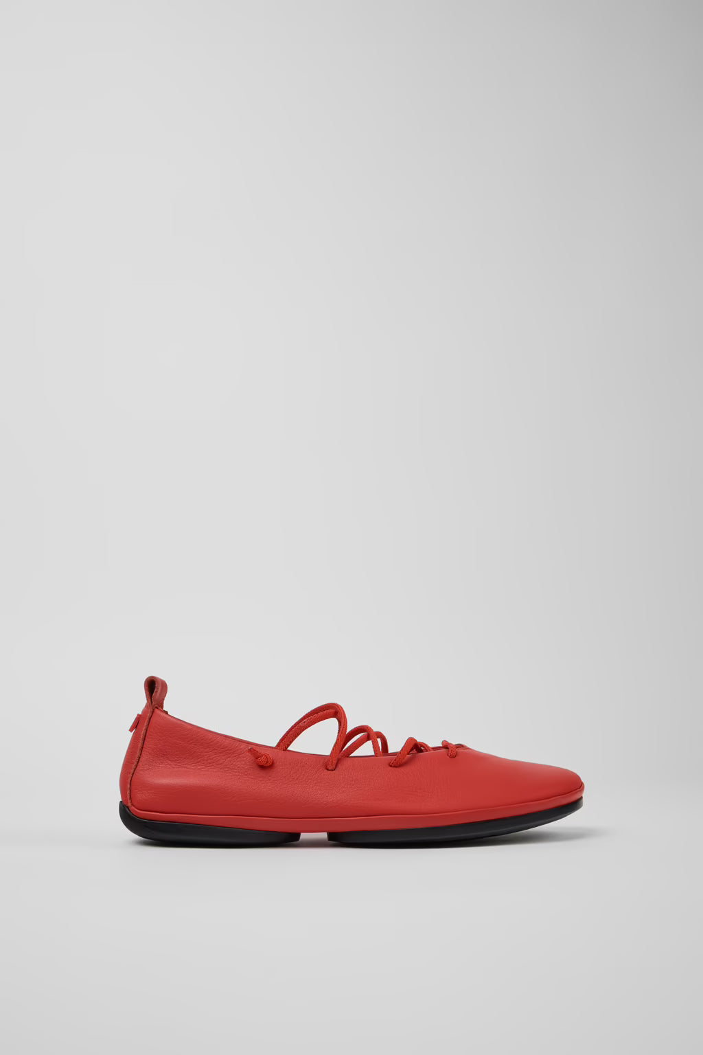 RIGHT NINA LACE UP FLATS RED