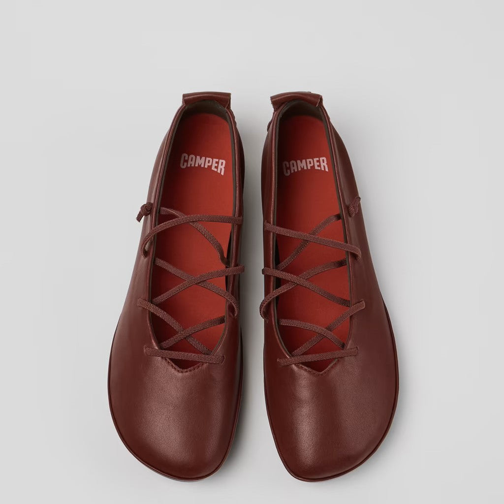 CAMPER RIGHT NINA LACE UP DARK RED