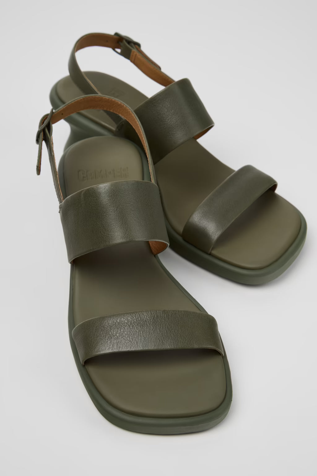 CAMPER LOUISE SLING BACK SANDAL ARMY - Shoe Market NYC
