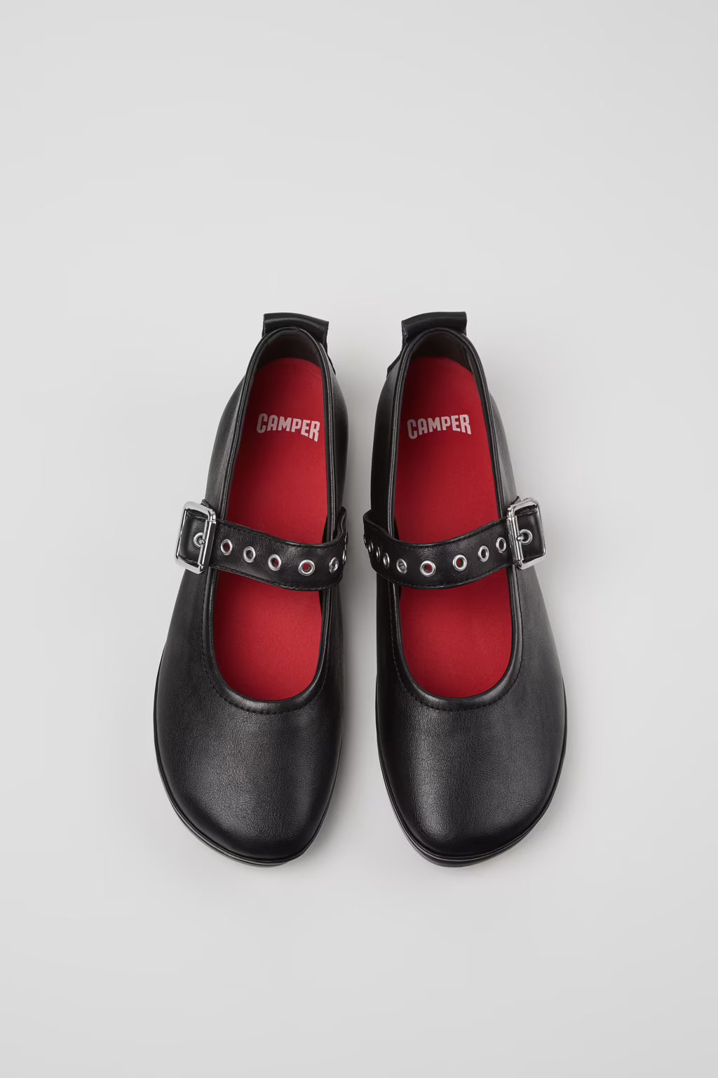 CAMPER RIGHT NINA MJ BUCKLE GROMMIT BLACK