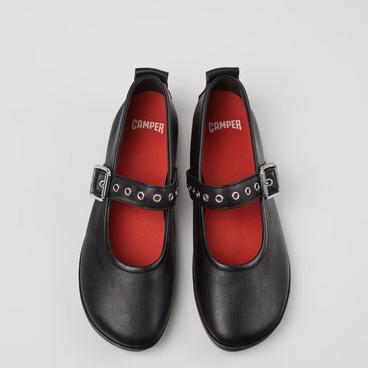CAMPER RIGHT NINA MJ BUCKLE GROMMIT BLACK