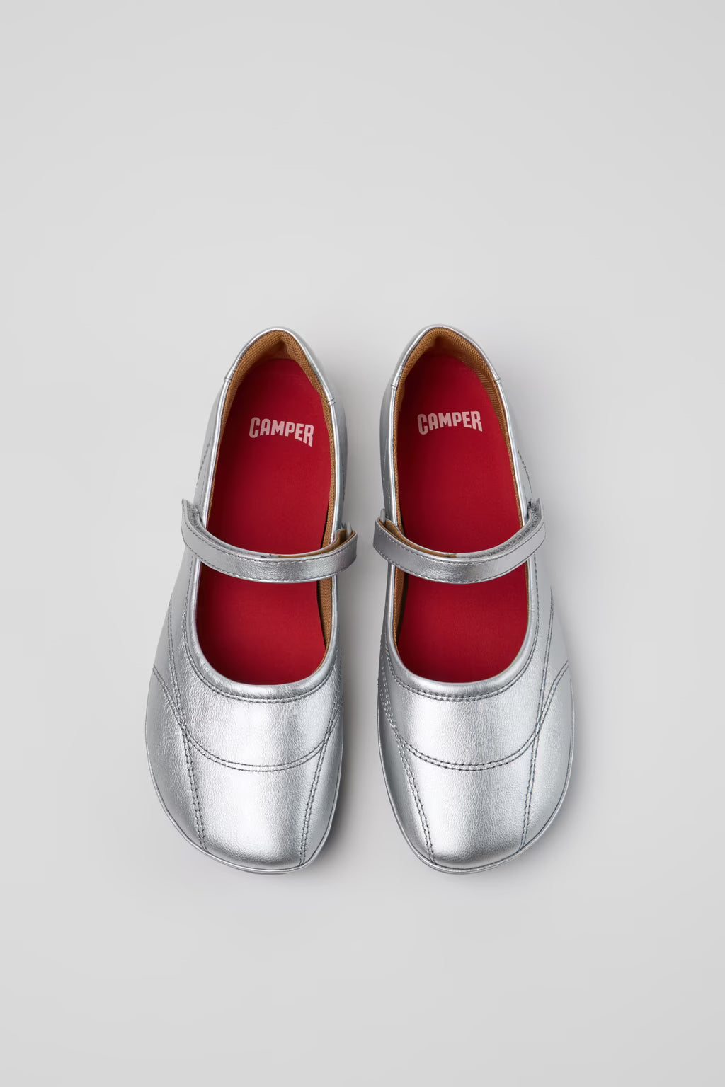 CAMPER RIGHT NINA MJ VELCRO SILVER