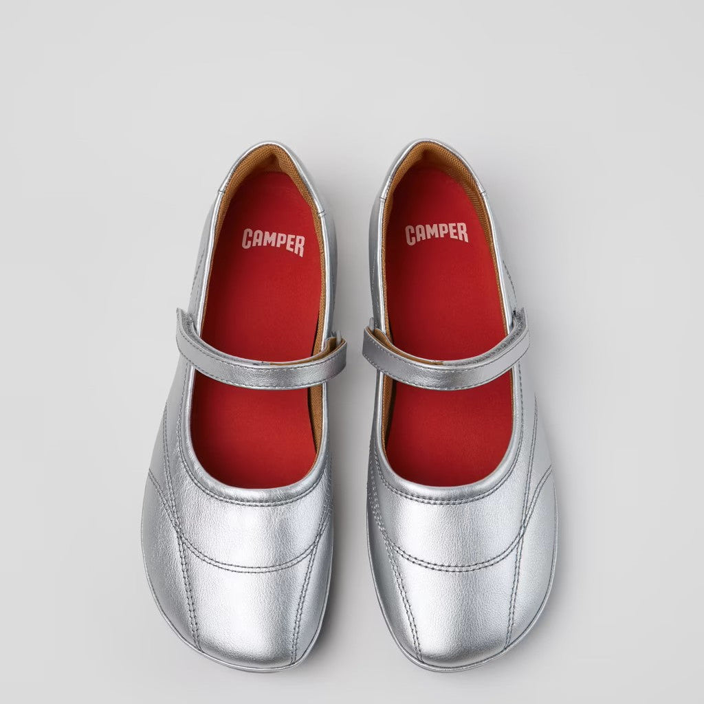 CAMPER RIGHT NINA MJ VELCRO SILVER