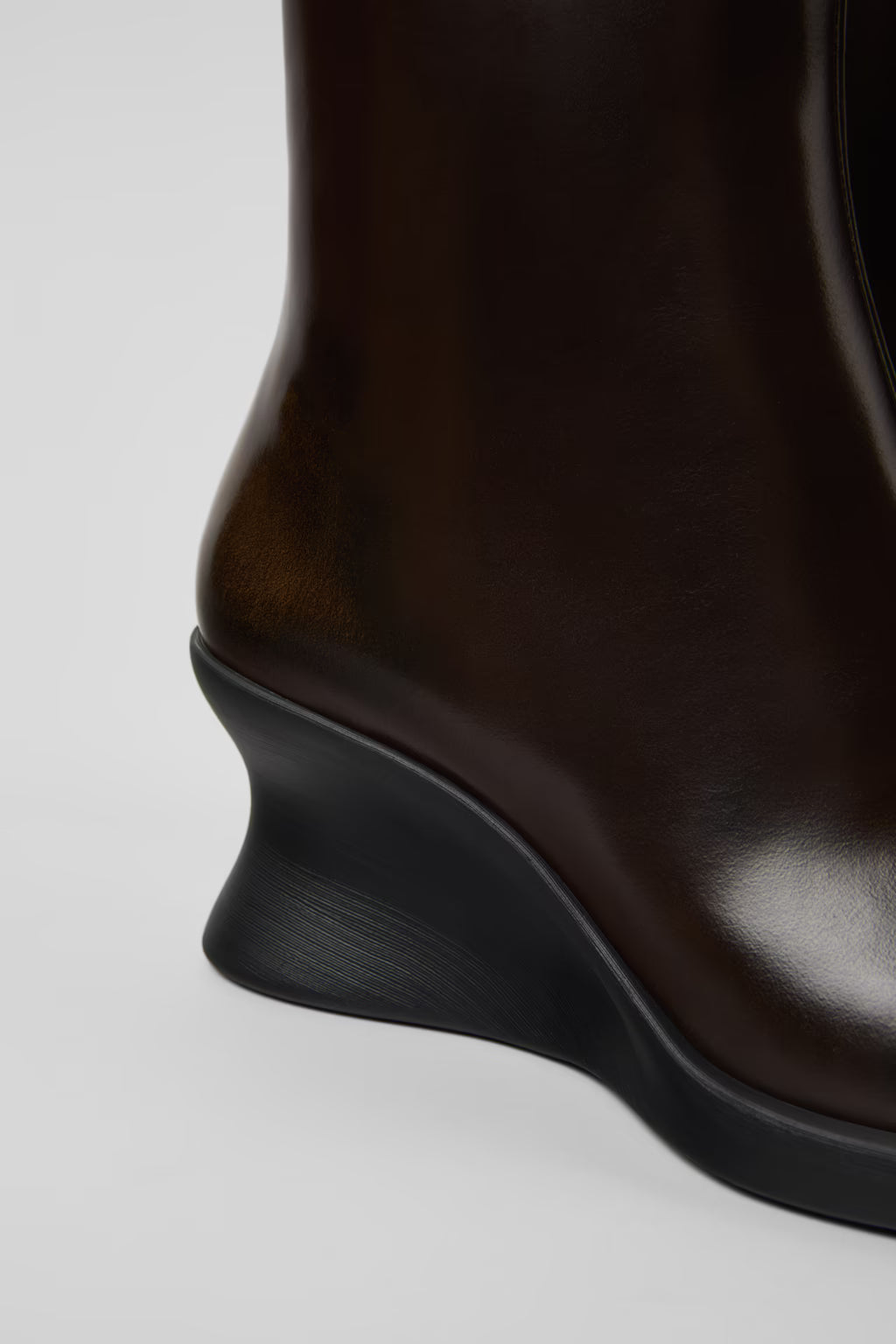CAMPER LOUISE WEDGE BOOT BROWN