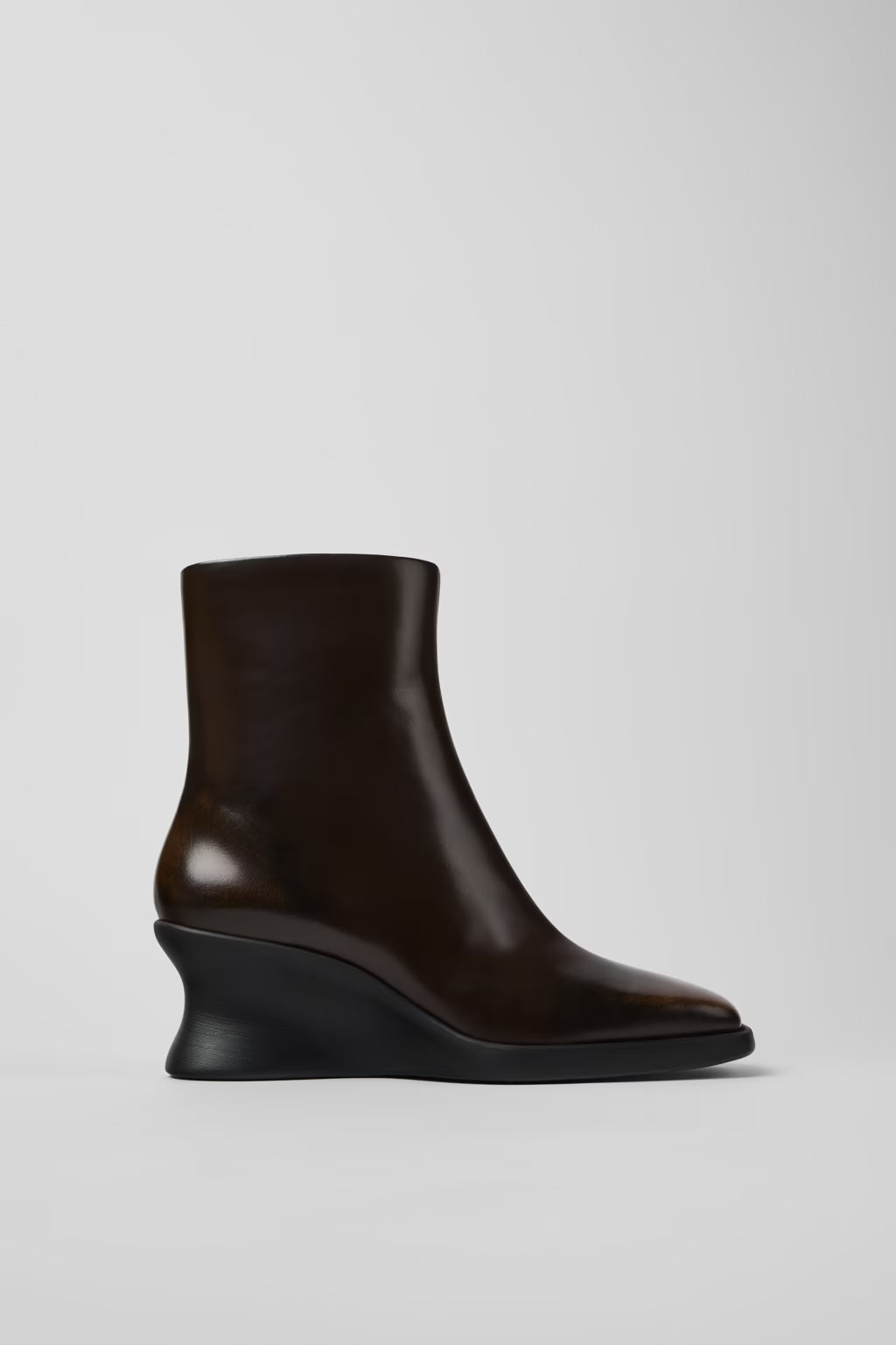 CAMPER LOUISE WEDGE BOOT BROWN