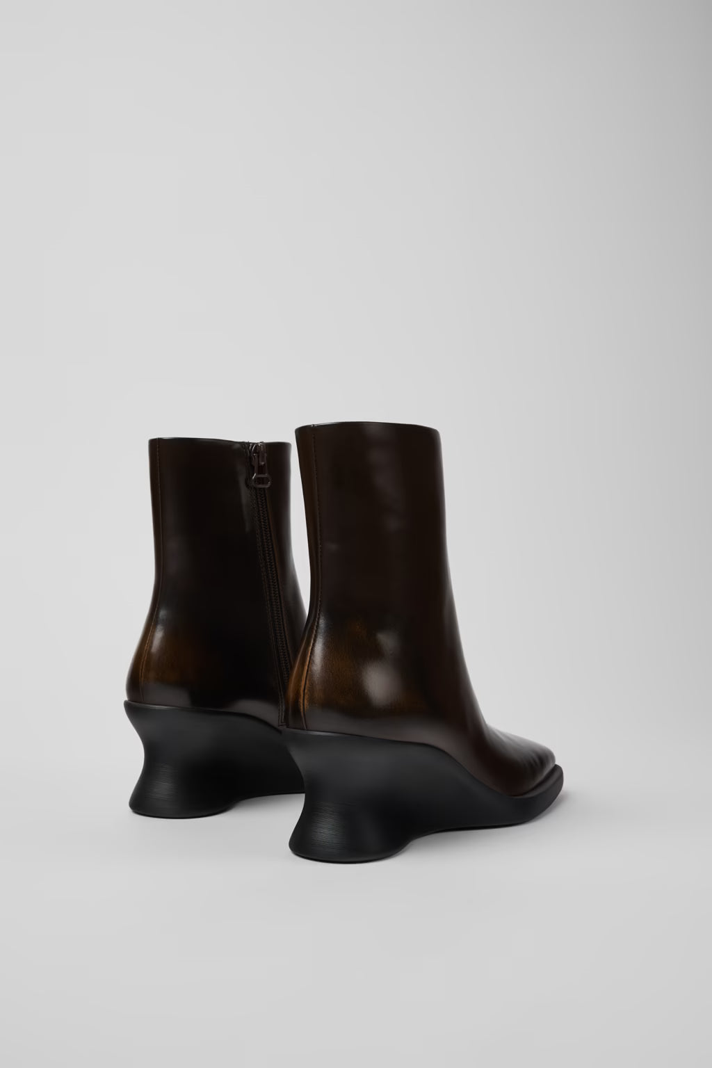 CAMPER LOUISE WEDGE BOOT BROWN